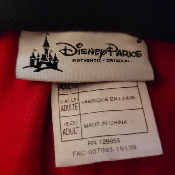 Disney Mickey Mouse Hat Cap Authentic Original Turn It Up & Rock Out WILD! Red - Picture 8 of 8